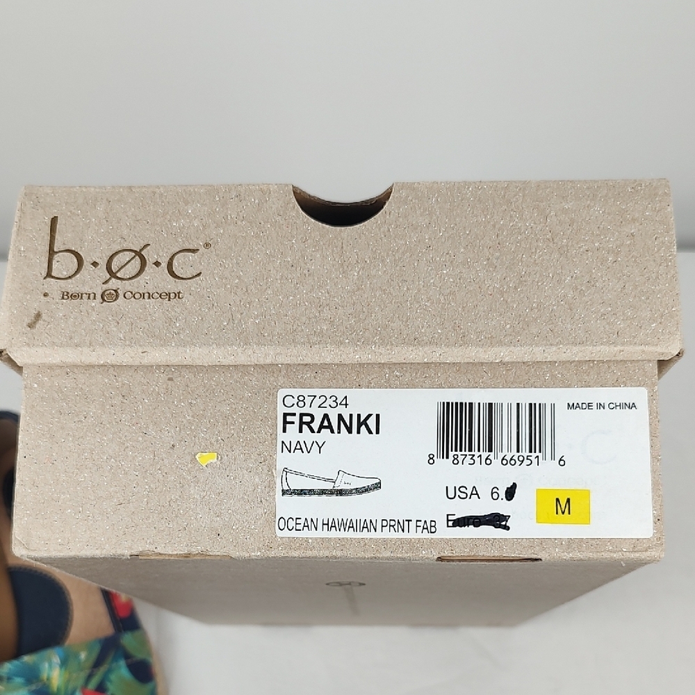 🔥HP🔥 Born Concept BOC Franki Hawaiian Print Espadrilles Shoes Women’s 6 NWB! - Picture 11 of 11